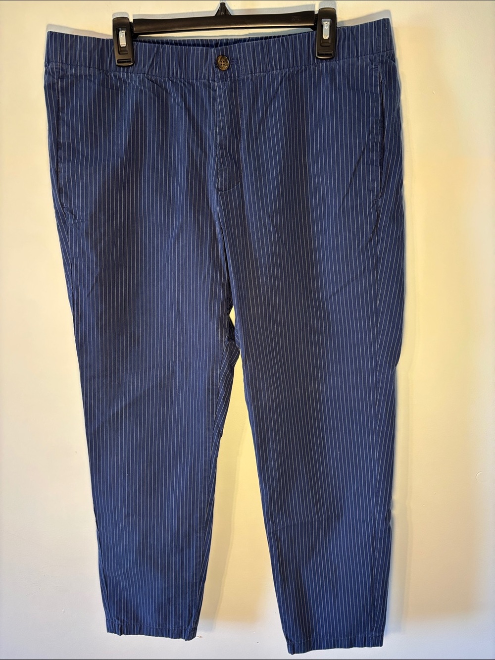 Bonobos Navy Pinstripe Chinos